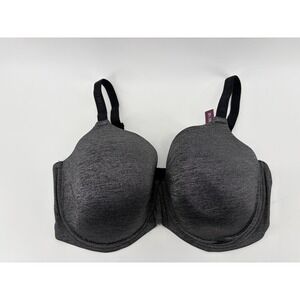 Adore Me Solid Pattern Back Closure Bra, Gray-Black,‎ Women's Size 40C NWT